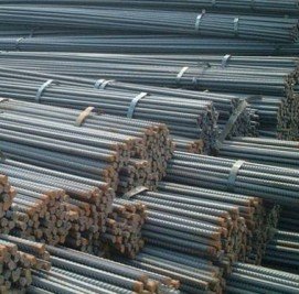 TMT bars bundled at the SV Steels Chennai yard for construction sites